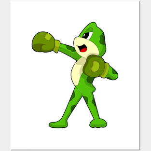 Frog Boxer Boxing gloves Boxing Posters and Art